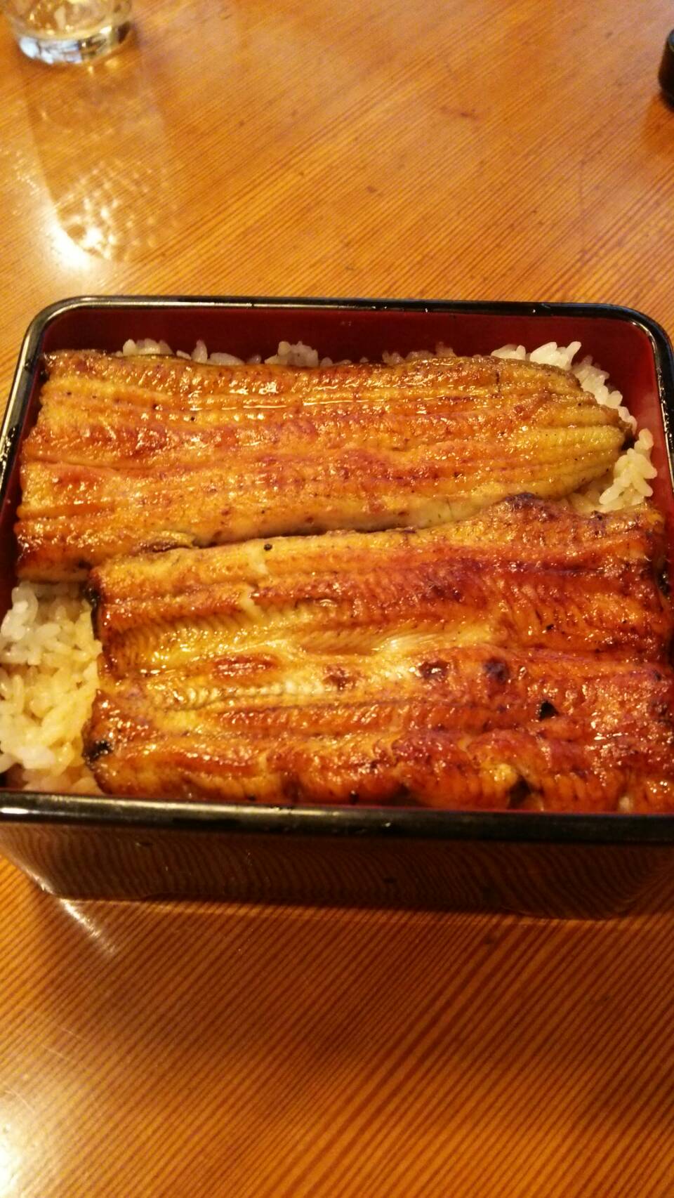 最後の研修で鰻！